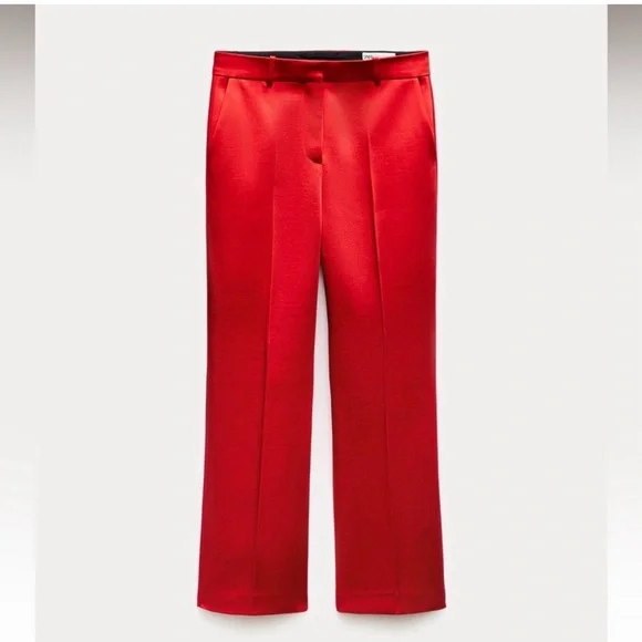 Zara Red Tailored Blazer & Bermuda Shorts Set - Picture 6 of 7